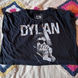 Bob Dylan Cropped Graphic T-Shirt